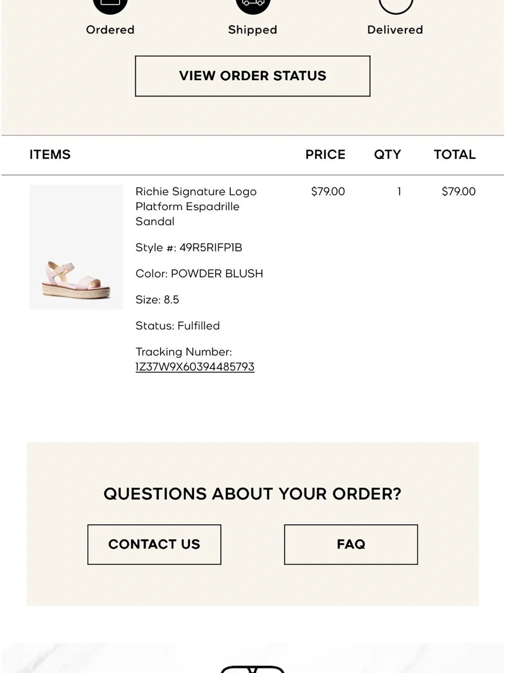 Michael Kors Blush Pink Slingback Sandals with Gold Buckles - Picture 5 of 5